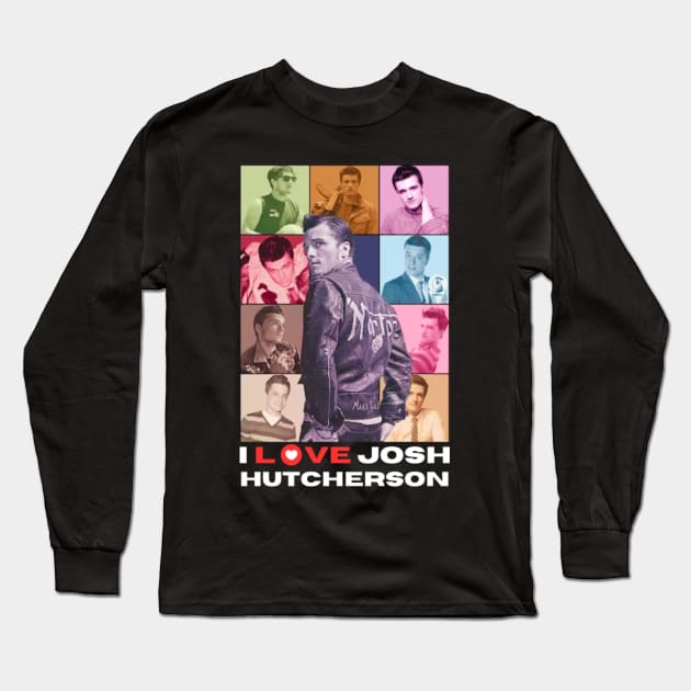 I Love Josh Hutcherson -I heart Josh Hutcherson Long Sleeve T-Shirt by canpu